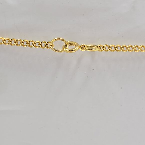 Yellow Daisy Flower Pendant Necklace Gold Tone Chain Enamel Fashion Accessories - Picture 6 of 12